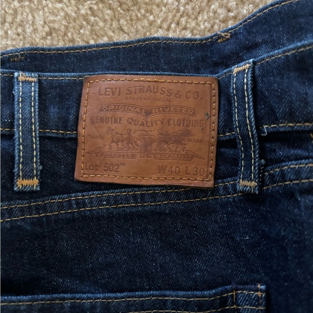 Levi’s 502 Taper Fit Men’s Jeans – Dark Indigo (W40 L30)